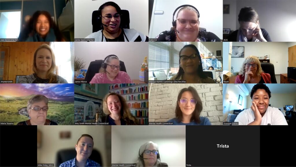 The above is a screenshot from a Zoom call in during one of the monthly educational offerings to staff.
